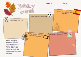 Vorschau - Arbeitsblätter - After the holidays & Find someone who - Autumn/Fall edition - Seite 1