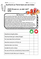 Vorschau - Arbeitsblätter - Sachtexte lesen und verstehen: Der Clownfisch - Deckblatt