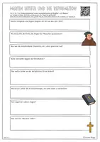 Vorschau - Arbeitsblätter - Youtubevideos: Martin Luthers Reformation - Arbeitsblätter - Seite 1