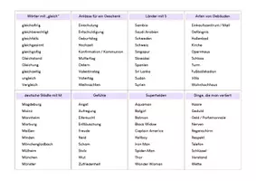 Vorschau - Spiele - "Nenn Zehn ..." Quiz Spiel - mittleres Niveau - Klasse 6-10 - Seite 2
