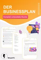 Vorschau - Arbeitsblätter - Der Businessplan - Komplett vorbereitete Stunde - Deckblatt