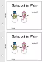 Vorschau - Stationenlernen - Leseheft sinnentnehmendes Lesen - Gustav und der Winter - Klasse 2+3 - Seite 1