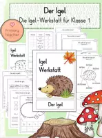 Vorschau - Unterrichtsreihen - Der Igel - Igel Werkstatt für Klasse 1/2 - Deckblatt