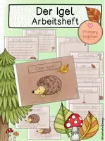 Vorschau - Bildkarten - Der Igel - Arbeitsheft - Tiere des Waldes - Deckblatt