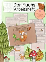 Vorschau - Stundenentwürfe - Der Fuchs - Arbeitsheft - Tiere des Waldes - Deckblatt