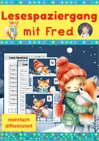 Vorschau - Arbeitsblätter - Deutsch - Lesespaziergang mit Fred - Deckblatt