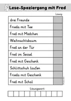 Vorschau - Arbeitsblätter - Deutsch - Lesespaziergang mit Fred - Seite 1