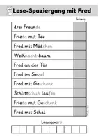 Vorschau - Arbeitsblätter - Deutsch - Lesespaziergang mit Fred - Seite 2