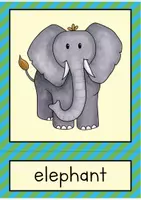 Vorschau - Stationenlernen - Zoo Animals Flash Cards / Bildkarten (Englisch) - Seite 1