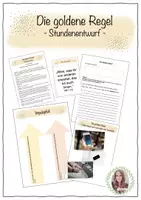Vorschau - Stundenentwürfe - Religion - Die goldene Regel (Kl. 5 - 7) - Deckblatt