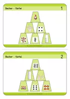 Vorschau - Stationenlernen - Zahldarstellungen 1. Klasse - Spielerisch üben - Becherspiel - Seite 3