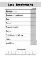 Vorschau - Arbeitsblätter - Deutsch - Lesespaziergang Winter - Seite 2