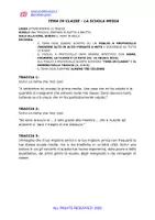 anteprima - Esercizi - Tema in classe: la scuola media - Pagina 1