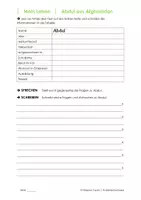 Vorschau - Arbeitsblätter - LESEN + SCHREIBEN: Abdul aus Afghanistan (ab A1) - Seite 3