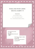 Vorschau - Aufgabenkarten - Ask and Swap Cards zum Thema "Digital Habits" - Deckblatt
