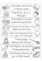 Vorschau - Arbeitsblätter - Herbst - Nomen, Verben, Adjektive- Arbeitsblätter zu den Wortarten - Seite 3
