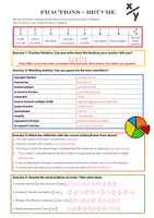 Vorschau - Arbeitsblätter - CLIL-Übungen: Fractions/Brüche (vocabulary, formulate expressions, write fractions, ...) - Seite 2