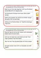 Vorschau - Aufgabenkarten - Satzzeichen und wörtliche Rede "Schulsachen" - Seite 2