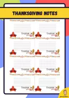 Vista previa - Tarjetas / Manipulativos - Thanksgiving notes - Portada