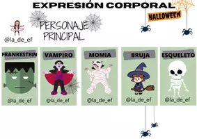 Vista previa - Tarjetas / Manipulativos - Historias de halloween - página 1