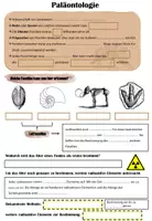 Vorschau - Arbeitsblätter - Paläontologie / Fossilien / Evolution / Entwicklung Arten - Deckblatt
