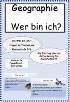 Vorschau - Spiele - Wer bin ich? - Als Einstieg oder Spiel für Zwischendurch - Deckblatt