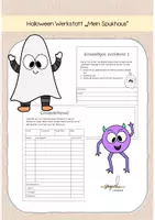Vorschau - Arbeitsblätter - Halloween-Werkstatt "Mein Spukhaus" - fächerübergreifend - Deckblatt