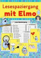 Vorschau - Arbeitsblätter - Deutsch - Lesespaziergang mit Elmo - Deckblatt