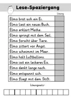 Vorschau - Arbeitsblätter - Deutsch - Lesespaziergang mit Elmo - Seite 3