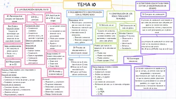 Vista previa - Unidades / Secuencias / Situaciones de Aprendizaje - Esquema Tema 10 oposiciones infantil - Portada