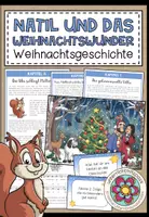 Vorschau - Unterrichtsreihen - Natil und das Weihnachtswunder - Weihnachtsgeschichte mit Begleitmaterialien + Hörbuch für die Adventszeit (Adventskalender) - Deckblatt