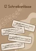 Vorschau - Aufgabenkarten - 12 Schreibanlässe für den Deutsch-Unterricht - Deckblatt