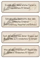 Vorschau - Aufgabenkarten - 12 Schreibanlässe für den Deutsch-Unterricht - Seite 1