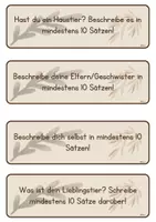 Vorschau - Aufgabenkarten - 12 Schreibanlässe für den Deutsch-Unterricht - Seite 2