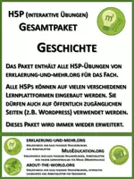 Vorschau - Interaktives Material - H5P Gesamtpaket Geschichte - Deckblatt