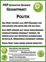 Vorschau - Interaktives Material - H5P Gesamtpaket Politik - Deckblatt