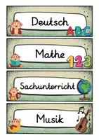 Vorschau - Poster - Tagestransparenz - Affe für die Affenklasse - Grundschule - Seite 1