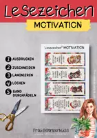 Vorschau - Mal- und Bastelvorlagen - Lesezeichen Weihnachtshunde Motivation mit positiven Sprüchen - Seite 2