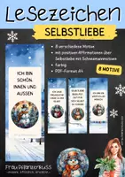 Vorschau - Mal- und Bastelvorlagen - Lesezeichen Selbstliebe Schneemänner Affirmationen - Seite 2