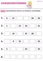 Vorschau - Arbeitsblätter - Mathe Klasse 1 und 2 Zahlenverständnis | Muster - Deckblatt