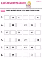 Vorschau - Arbeitsblätter - Mathe Klasse 1 und 2 Zahlenverständnis | Muster - Seite 3