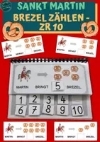 Vorschau - Fördermaterial/Inklusion - Brezel zählen: Sankt Martin - ZR 10 - Deckblatt