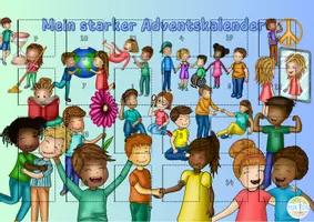 Vorschau - Mal- und Bastelvorlagen - Mein starker Adventskalender mit 24 Affirmationen - Seite 1