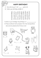 Vorschau - Arbeitsblätter - Brown Owl's Birthday Tea: Birthday Worksheets - Seite 1