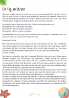 Vorschau - Lehrpläne/Lehrermaterial - Fantasiereise zur Entspannung - Ein Tag am Strand - Seite 1