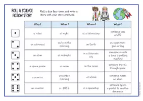 Vorschau - Arbeitsblätter - Roll a Science Fiction story - kreatives Schreiben (Englisch) - Seite 2