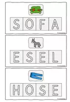 Vorschau - Arbeitsblätter - Erste Wörter schreiben, spempeln, nachspuren (Paket Förderschule) - Seite 2
