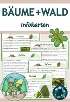 Vorschau - Text - Bäume und Wald: Wissenskartei mit Infokarten - Deckblatt