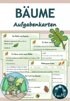 Vorschau - Aufgabenkarten - Bäume: Aufgabenkarten - Deckblatt