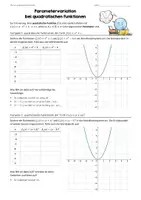 Vorschau - Arbeitsblätter - Parametervariation bei quad. Funktionen (Arbeitsblatt) - Seite 2